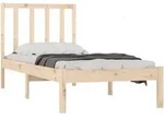 vidaXL Massivholzbett Kiefer 90x200 cm - Braun