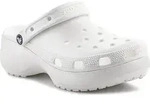 Schuhe Crocs Classic Platform Glitter Clog W Chalk 2072410WV - Wei&szlig; - 41