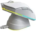 KLIM Blaze Pro kabellose Gaming Maus mit RGB und Ladestation 6000 DPI wei&szlig; - Wei&szlig;