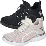 Rieker Damen Sneaker Halbschuh Schn&uuml;rschuh M5070, Gr&ouml;&szlig;e:42 EU, Farbe:Schwarz...