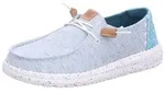 Hey Dude Damen Halbschuhe Wendy Heathered Slub Tropical Blue - Blau - 36
