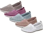 Gemini Damen Slipper Mokassin Leder Ziernaht Perforierung 341451-01, Gr&ouml;&szlig;e:38 EU,