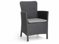Allibert Miami Dining Chair graphite + Kissen; 216835