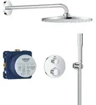 GROHE Precision Duschsystem Unterputz mit Vitalio Rain Mono 310, rund - Silber