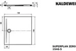 KALDEWEI SUPERPLAN ZERO 1546-5, Duschwanne mit Wannentr&auml;ger extraflach, 110x110cm,