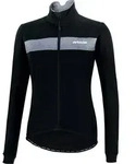 Airtracks Herren Thermo Fahrradjacke Pro Team S schwarz-silber / Radjacke f&uuml;r die