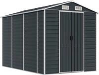 vidaXL Ger&auml;tehaus Anthrazit 191x300x198 cm Verzinkter Stahl