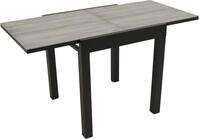 DEGAMO Gartentisch Ausziehtisch Glastisch FARO 70/140x70cm, Aluminium anthrazit +