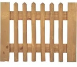 Tor f. Senkrechtzaun 100 x 80 cm Latten 55 mm - Braun