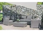 Lounge Gruppe AVILA 4-teilig - Grau