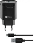 Cellularline USB Charger Kit 18W - USB-C - Huawei, Xiaomi, Wiko, Asus and other