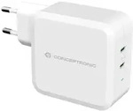 Conceptronic ALTHEA08W 2-Port 100W GaN USB-C Ladeger&auml;t - Wei&szlig;