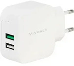 ViVancoTM37563, Drinnen, AC, 5 V, Wei&szlig; - Wei&szlig;