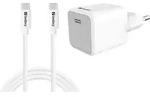 SANDBERG USB-C 20W Charger+USB-C>C 1M - Wei&szlig;