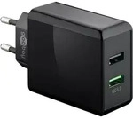 Dual-USB Schnellladeger&auml;t USB/QC3.0 28W (schwarz) - Schwarz