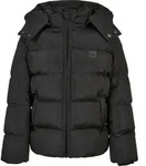 UCK1807 - Boys Hooded Puffer Jacket black 110/116 - Schwarz - 110/116