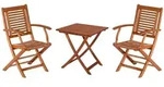 Merxx Gartenm&ouml;bel Set Cordoba 3tlg., 2 Klappsessel, Tisch 70 x 70 cm -...