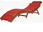 Garden Pleasure Faltliege Nassau + Auflage Sonnenliege Garten Liege Relaxliege -