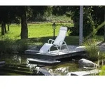 acamp&reg; Gesundheitsliege CALYPSO - klappbar - platin/grigio - Silber/Grau