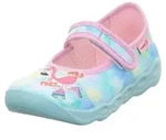 Superfit M&auml;dchen Bubble Hausschuh, T&uuml;rkis Mehrfarbig 8420, 23 EU - 23