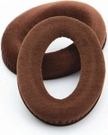 INF Ohrpolster f&uuml;r Sennheiser HD598 HD599 569 559 Velours 1 Paar Braun - Braun