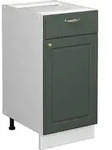 K&uuml;chenunterschrank Vicco Fame-Line Gr&uuml;n-Gold Landhaus 40 cm ohne Arbeitsplatte,