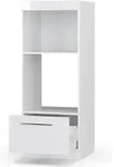 Mikrowellenschrank Vicco Fame-Line Wei&szlig; Hochglanz 60 cm offen, Model 38537 - Wei&szlig;