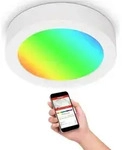 LED Aufbauleuchte Smart WiFi App Steuerung Bluetooth 18W wei&szlig; Metall Telefunken -