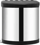 vidaXL K&uuml;chen-Einbau-M&uuml;lleimer Edelstahl 8 L - Silber