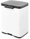 Brabantia BO M&uuml;lleimer 7 Liter White - Schwarz/Wei&szlig;