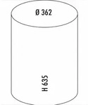 WESCO 134531-13 Baseboy 20 Abfalleimer in GRAPHIT mit 20 Liter Abfallvolumen und