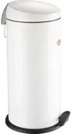 WESCO Abfalleimer CAPBOY Maxi in WEISS matt mit Abfallvolumen 22 Liter / Treteimer -
