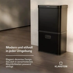Klarstein Touchless Sensor-M&uuml;lleimer - 56L K&uuml;chen-Abfalleimer mit...