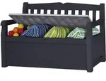 Keter Auflagenbox Garden Bench Gartenbank / Universalbox mit Sitzfunktion, anthrazit