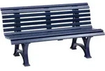 Blome Gartenbank HELGOLAND 3-Sitzer L&auml;nge 1500 mm - Blau