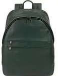 DuDu New York Daypack Leder 41 cm Laptopfach - Gr&uuml;n