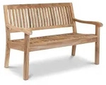 LEX "Kingsbury" Sitzbank aus Teakholz, mit Armlehne, 150 cm