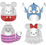 Squishmallows-D100 12,5cm 4er Set sort.