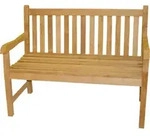 Stabile Bank Gartenbank Picadelly 150 cm in Premium Teak mit Armlehne