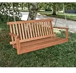 H&auml;ngebank COLUMBIA Eukalyptus 130 cm L Gartenbank Bank Hollywoodschaukel Holz