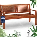 CASARIA&reg; Gartenbank Wetterfest Holz FSC&reg;-zertifiziert 320kg Belastbar 2-Sitzer
