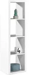 Raumteiler - Wei&szlig; - 41 x 147 cm - mit 4 F&auml;chern - Wei&szlig;