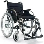 Rollstuhl FabaCare V300, Leichtgewichtrollstuhl Sitztiefe bis 52 cm, Faltrollstuhl,