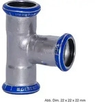 Geberit Mapress Edelstahl T-St&uuml;ck, 18-18-18 mm