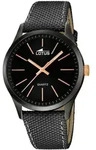 Herrenuhr Lotus Armbanduhr 18165/2 schwarz Leder-Textilband - Schwarz