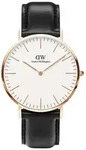 Daniel Wellington Uhr - Herrenuhr Sheffield Rose Gold - 0107DW - Schwarz