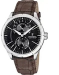 Festina F16573/4 F16573/4 Silber Braun Herren Armbanduhr - Dunkelbraun