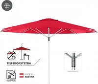 doppler 450701MWOV809, Doppler Telestar Sonnnschirm 500cm Rot