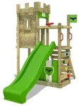 Fatmoose BoldBaron Boost XXL Spielturm mit Rutsche und Sandkasten in Hellgr&uuml;n -