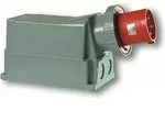 PCE CEE-Wandger&auml;testecker 125A 5p 6h IP66/67 Power Twist - Rot